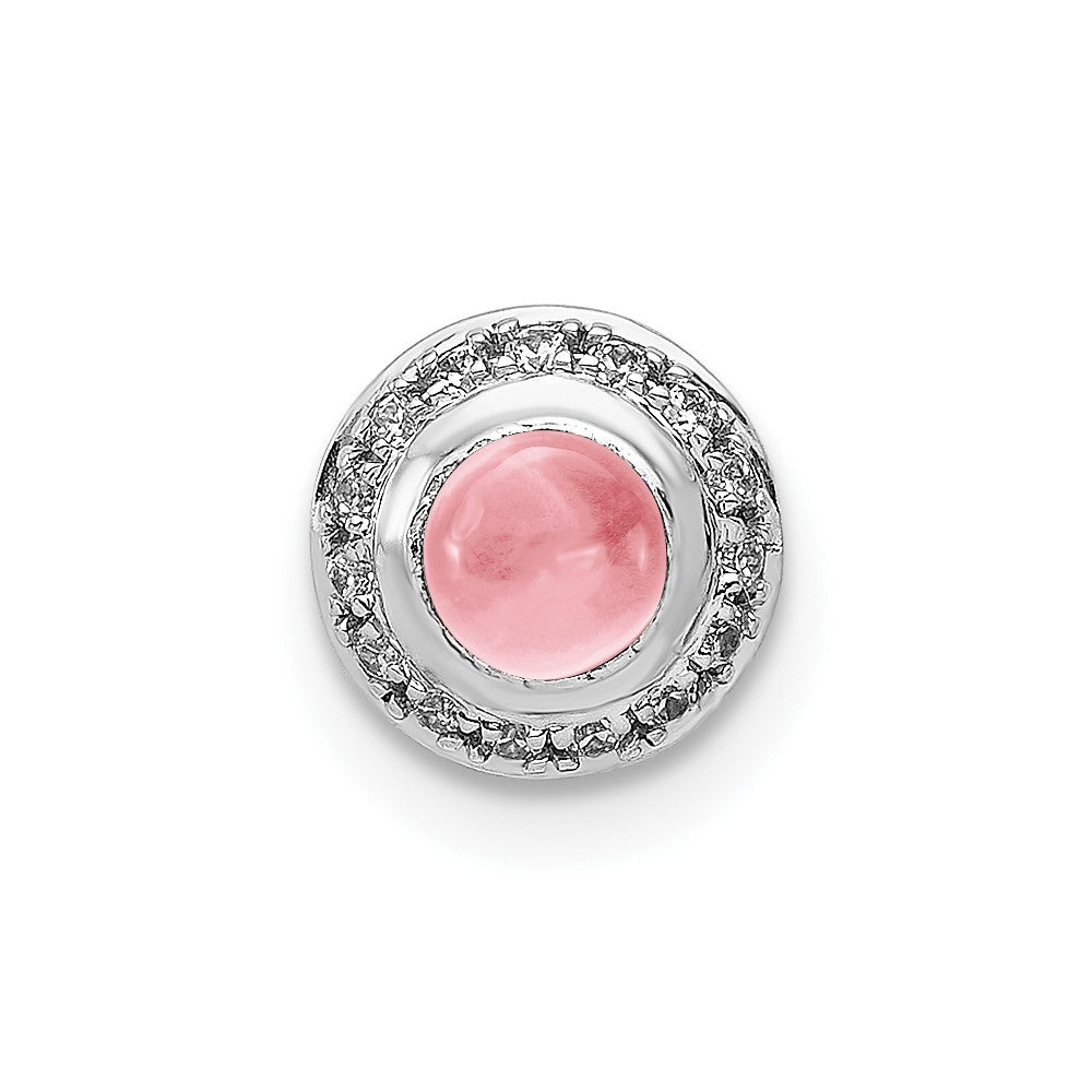 Round Cabochon Gemstone Chain Slides