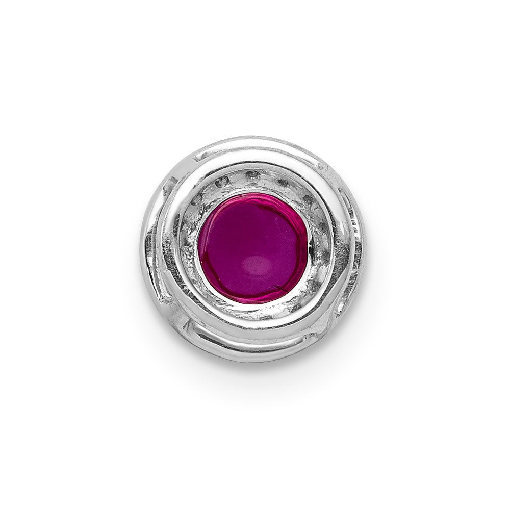 Round Cabochon Gemstone Chain Slides