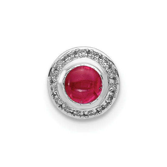 Round Cabochon Gemstone Chain Slides