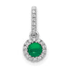Cabochon Gemstone & Diamond Halo Pendants