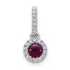 Cabochon Gemstone & Diamond Halo Pendants