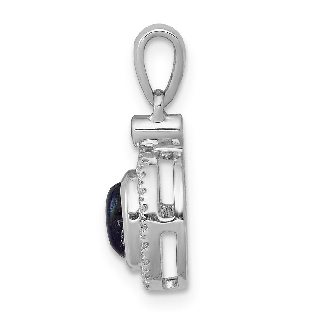 Cabochon Gemstone and Diamond Pendants