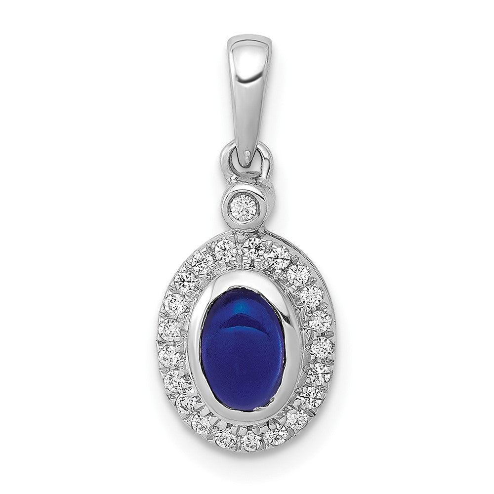 Cabochon Gemstone and Diamond Pendants