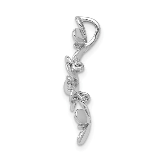 Diamond Three Flower Chain Slides