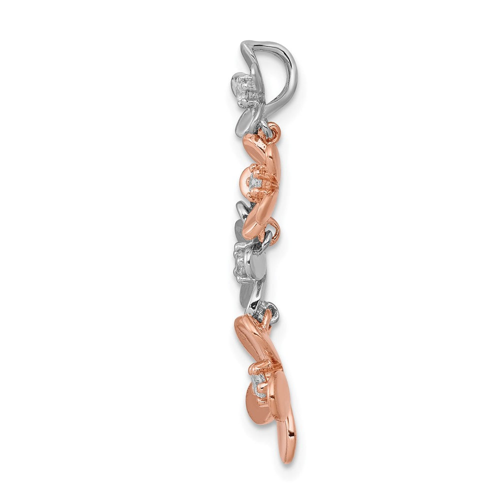 Diamond Four Flower Chain Slides