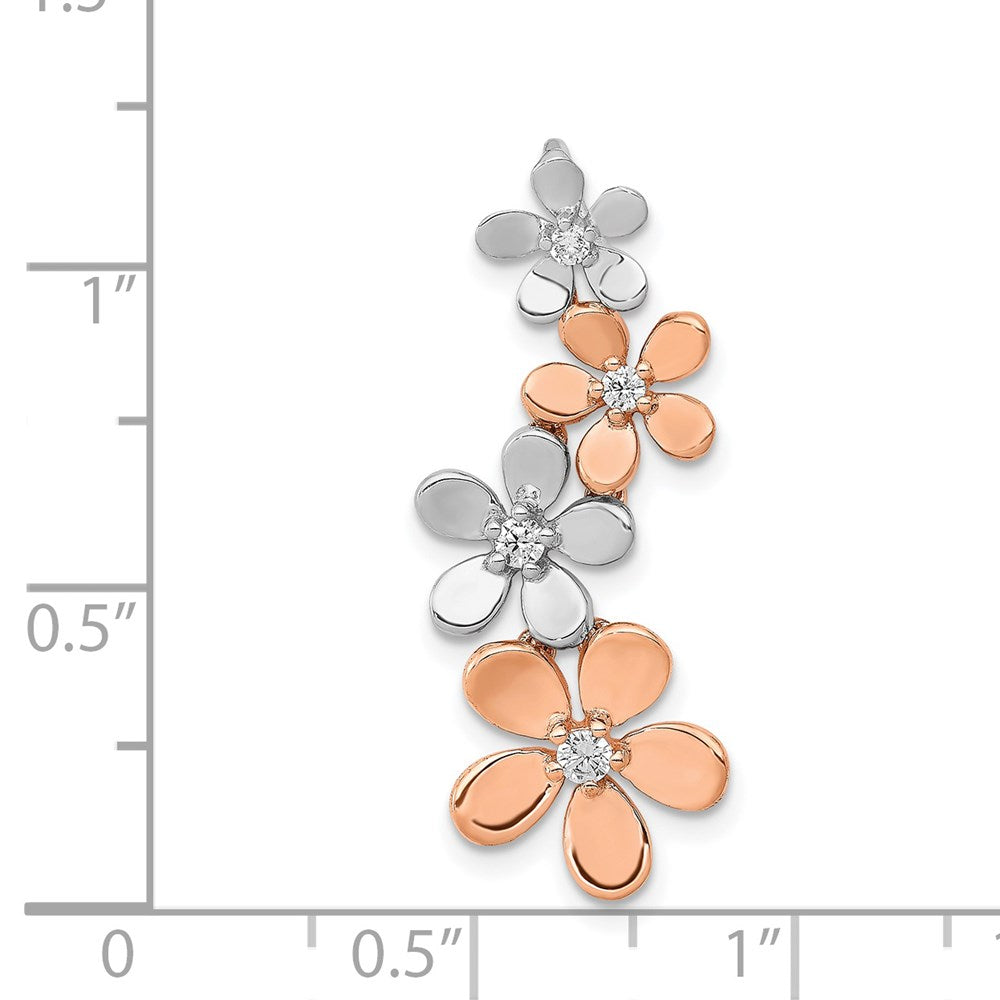 Diamond Four Flower Chain Slides