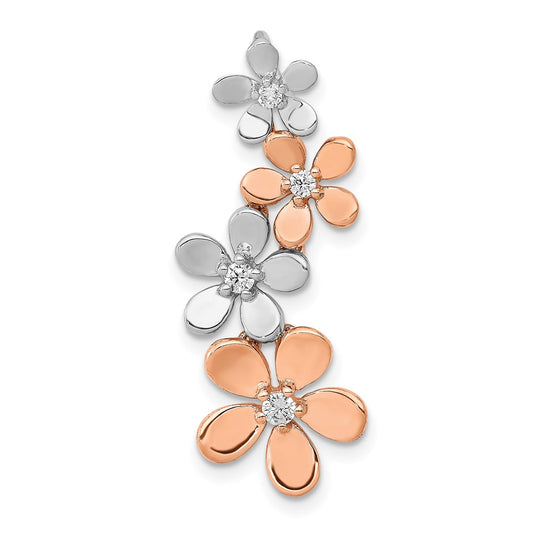 Diamond Four Flower Chain Slides