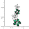 Gemstone & Diamond Four Flowers Chain Slides