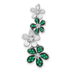 Gemstone & Diamond Four Flowers Chain Slides