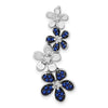 Gemstone & Diamond Four Flowers Chain Slides