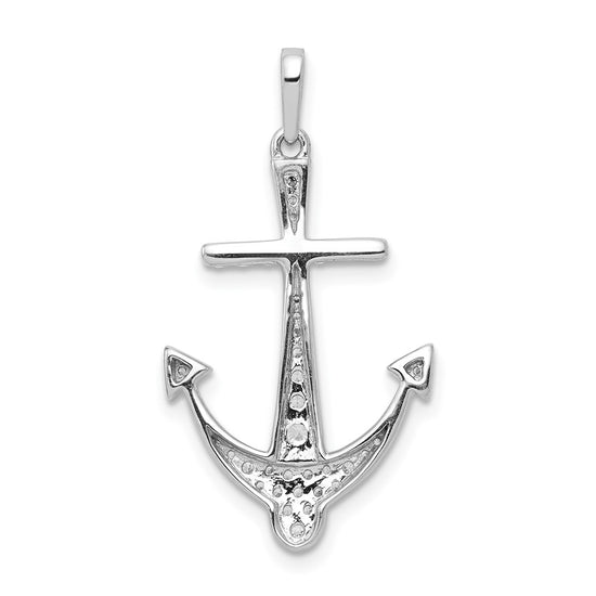 Diamond Anchor Pendants