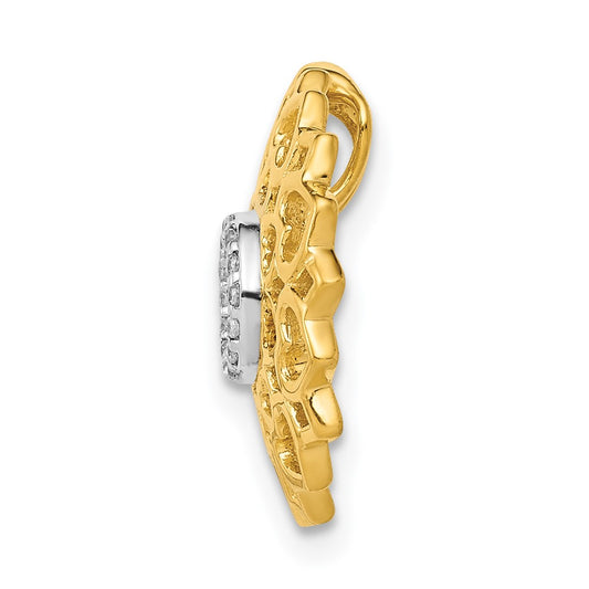 14k 1/20 carat Diamond Sahasrara/Crown Chakra Chain Slide