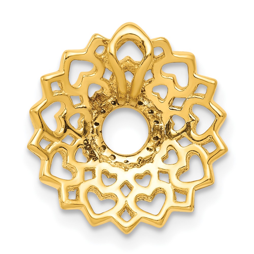 14k 1/20 carat Diamond Sahasrara/Crown Chakra Chain Slide