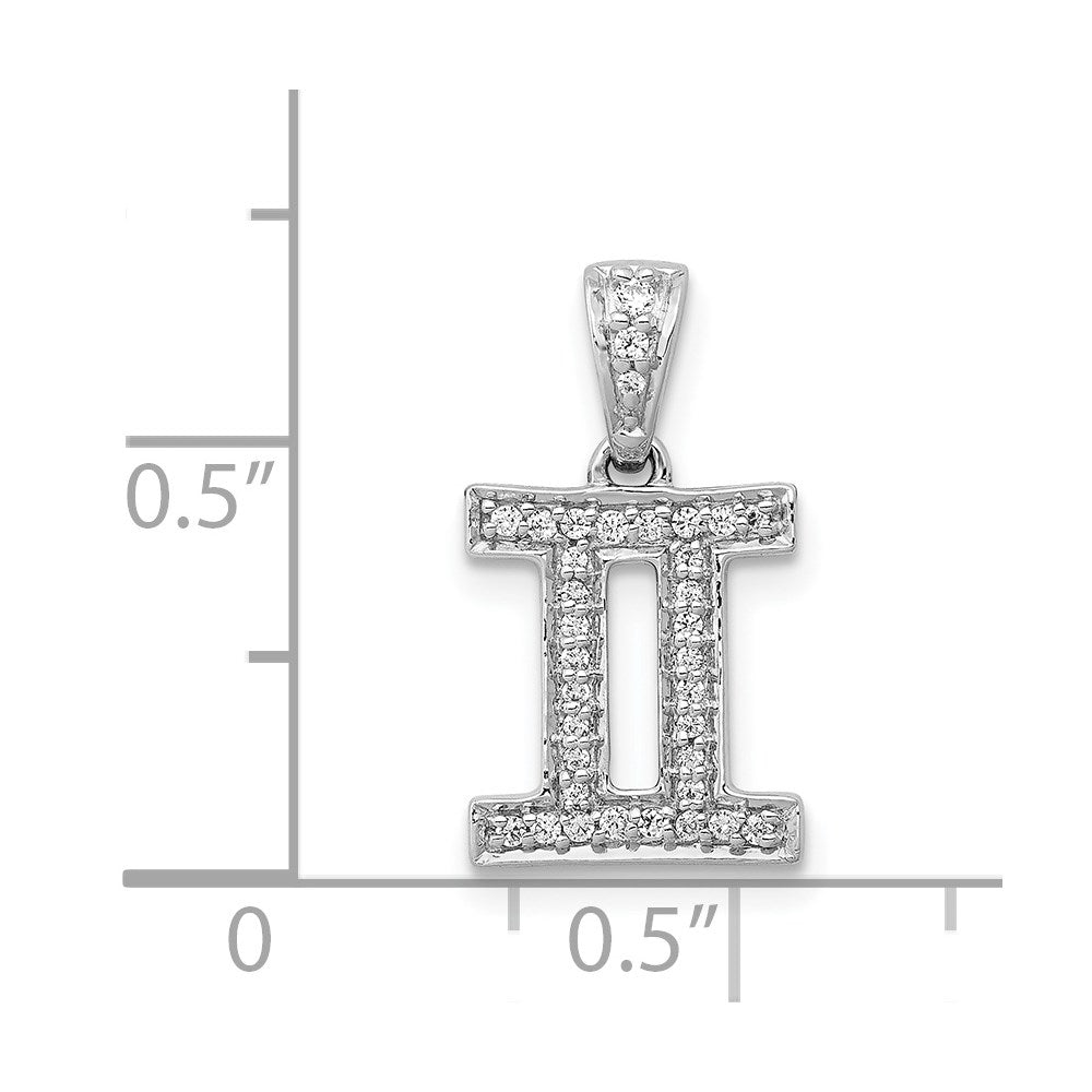 Gold Diamond Zodiac Pendant