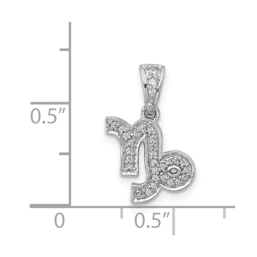 Gold Diamond Zodiac Pendant
