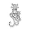 Gold Polished Cat Pendants