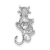 Gold Polished Cat Pendants