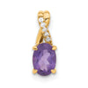 Oval Gemstone & Diamond Pendants