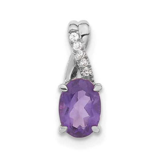 Oval Gemstone & Diamond Pendants