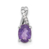 Oval Gemstone & Diamond Pendants