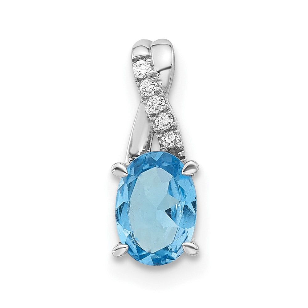Oval Gemstone & Diamond Pendants