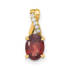 Oval Gemstone & Diamond Pendants