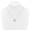 14k White Gold 1/2 carat Diamond Vintage Hearts Pendant 18 inch Necklace