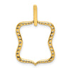 14k Polished 1/2 carat Diamond Fancy Pendant