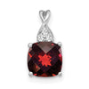 Cushion Gemstone & Diamond Pendants