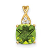 Cushion Gemstone & Diamond Pendants