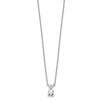 14kw Round Lab Grown Diamond Solitaire Necklace
