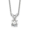 14kw Round Lab Grown Diamond Solitaire Necklace