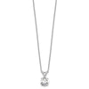 14kw Round Lab Grown Diamond Solitaire Necklace