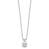 14kw Round Lab Grown Diamond Solitaire Necklace