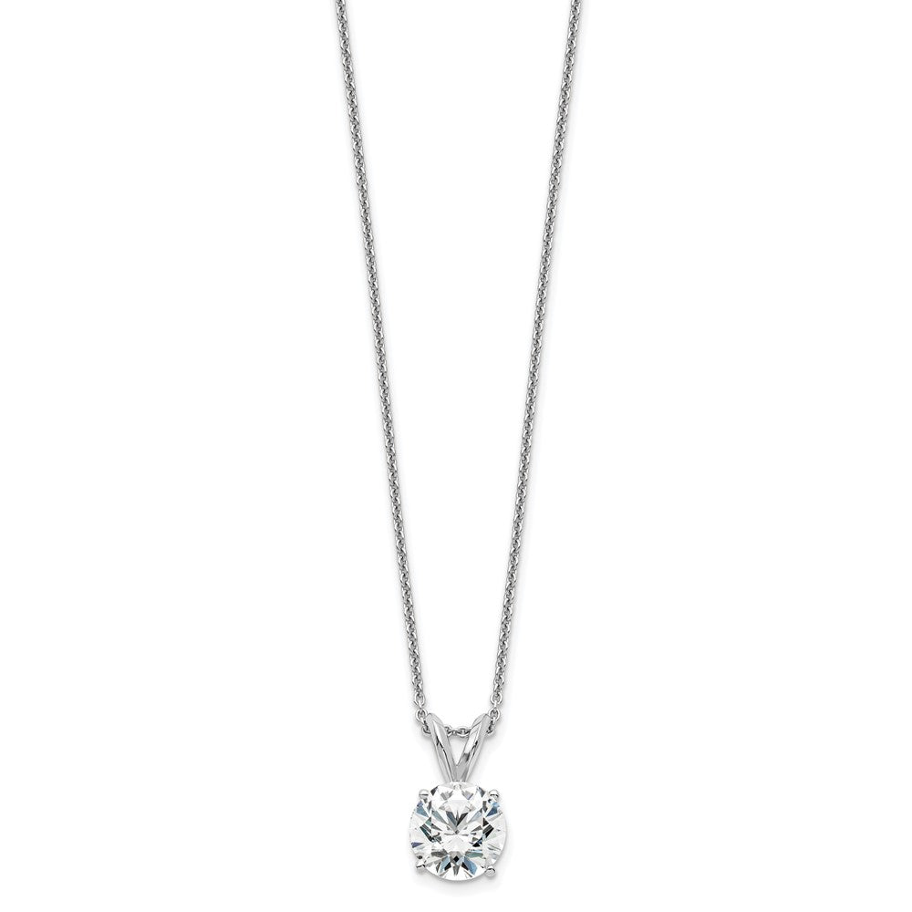 14kw Round Lab Grown Diamond Solitaire Necklace