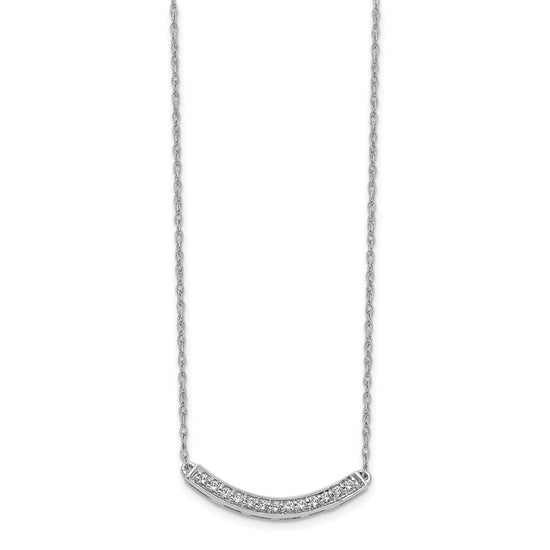 Diamond Curved Bar Necklaces