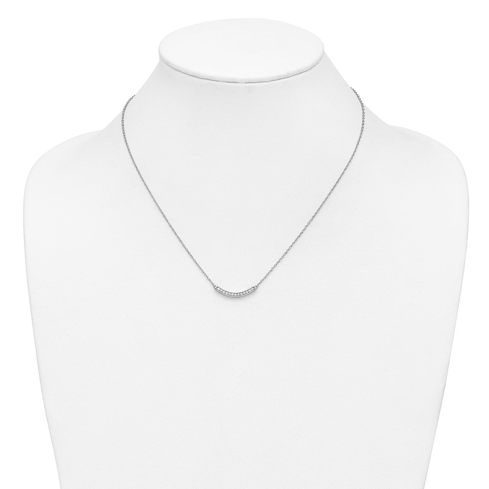 Diamond Curved Bar Necklaces
