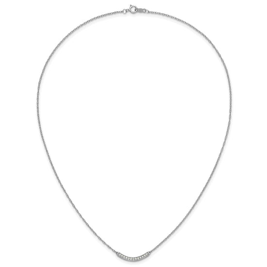 Diamond Curved Bar Necklaces