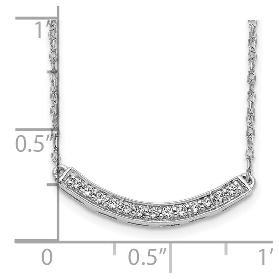 Diamond Curved Bar Necklaces