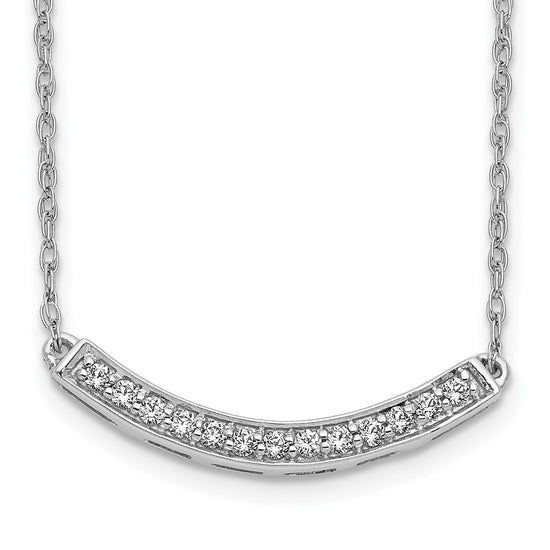 Diamond Curved Bar Necklaces