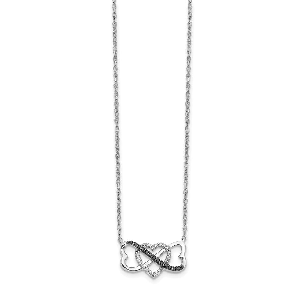 Diamond Triple Heart Necklaces