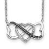 Diamond Triple Heart Necklaces
