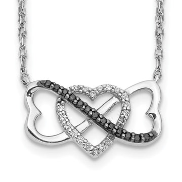 Diamond Triple Heart Necklaces