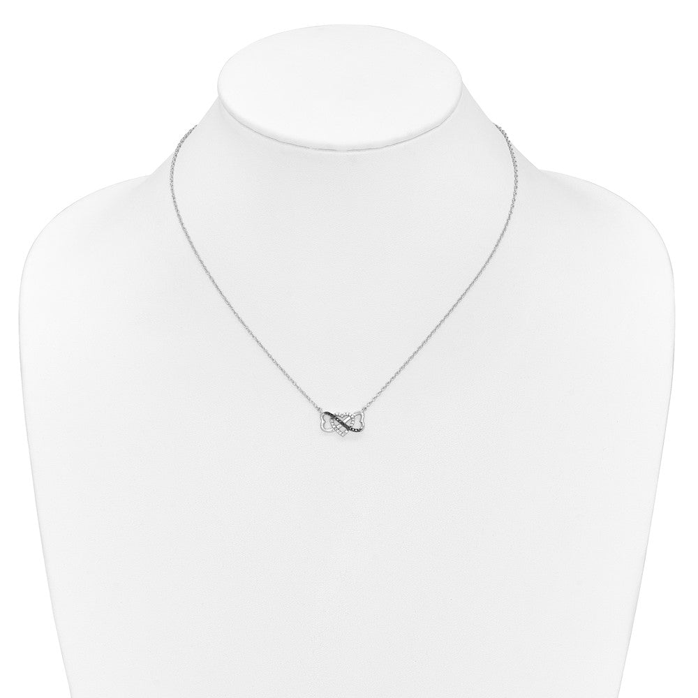 Diamond Triple Heart Necklaces