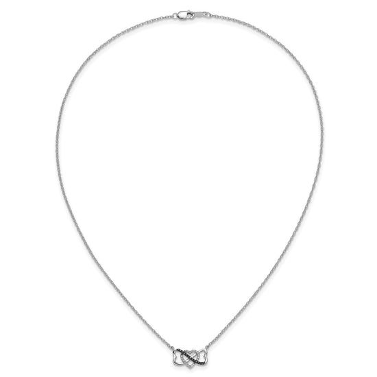 Diamond Triple Heart Necklaces
