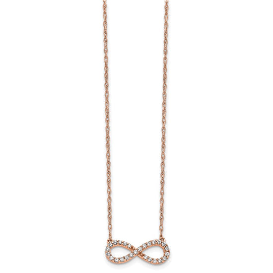 Diamond Infinity Symbol Necklaces