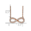 Diamond Infinity Symbol Necklaces