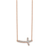 Diamond Sideways Cross Necklaces