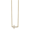Diamond Sideways Cross Necklaces