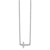 Diamond Sideways Cross Necklaces